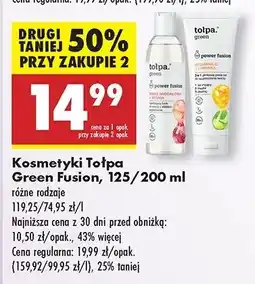 Biedronka Tonik do twarzy kwas migdałowy + wiśnia Tołpa Green Power Fusion oferta