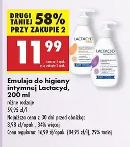 Biedronka Emulsja do higieny intymnej łagodząca Lactacyd Femina oferta