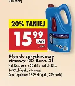 Biedronka Płyn do spryskiwaczy zimowy Aura Nano oferta