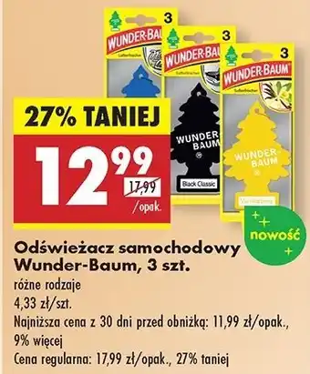 Biedronka Choinka zapachowa new car Wunder-Baum oferta