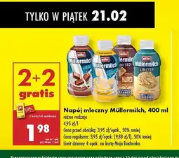 Biedronka Napój mleczny white choco cookies Mullermilch Limited oferta