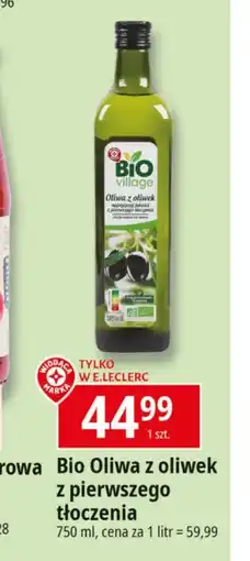 E.Leclerc Oliwa z oliwek BIO Village oferta