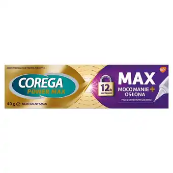 E.Leclerc Corega Power Max Krem mocujący do protez zębowych neutralny smak 40 g oferta