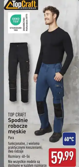 ALDI Spodnie robocze TEX oferta