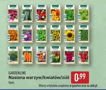 ALDI Nasiona kwiatów Gardenline oferta