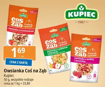 E.Leclerc Owsianka z maliną i żurawiną Kupiec Coś Na Ząb oferta