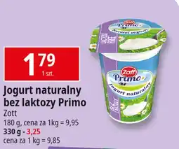 E.Leclerc Jogurt naturalny bez laktozy Zott Primo oferta