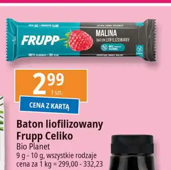 E.Leclerc Baton liofilizowany malina Celiko Frupp oferta