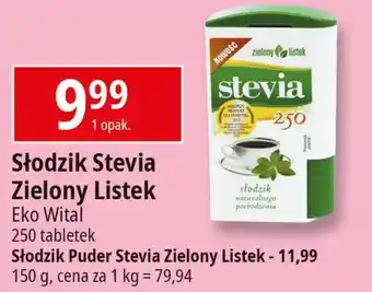 E.Leclerc Słodzik stevia naturalny w pudrze Zielony Listek oferta