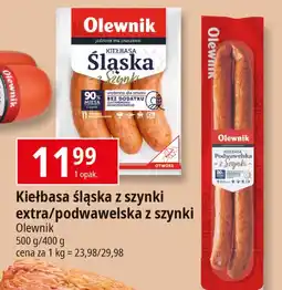 E.Leclerc Kiełbasa podwawelska z szynki Olewnik oferta