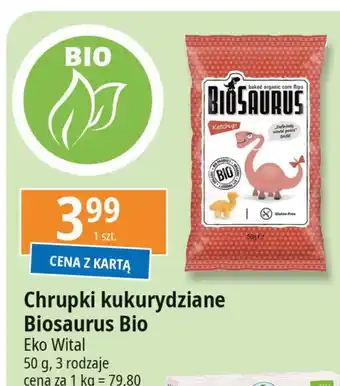 E.Leclerc Chrupki kukurydziane bezglutenowe ketchup Biosaurus oferta