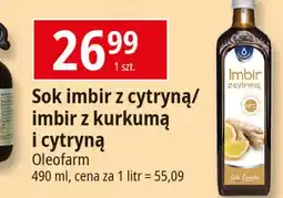 E.Leclerc Sok imbirowy z kurkumą i cytryną Oleofarm oferta