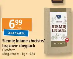 E.Leclerc Siemię lniane brązowe Oleofarm oferta