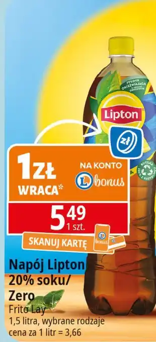 E.Leclerc Napój lemon zero sugar Lipton Ice Tea oferta