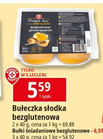 E.Leclerc Bułki śniadaniowe Wiodąca Marka Chaque Jour oferta