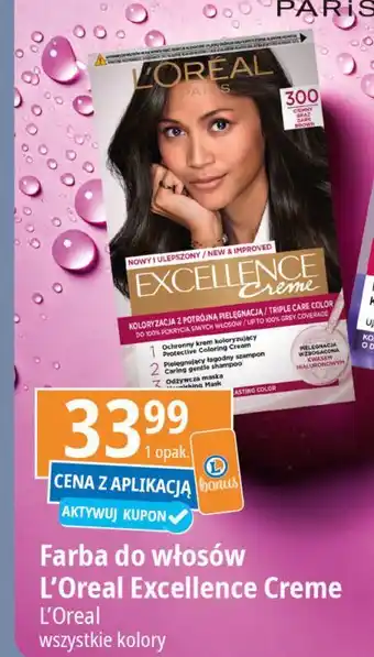 E.Leclerc Farba do włosów 300 ciemny brąz L'oreal Excellence Creme oferta