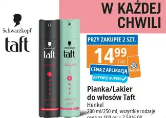 E.Leclerc Lakier do włosów ultra strong Taft Volume oferta