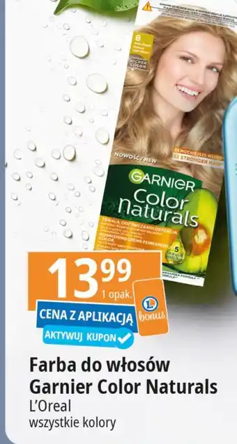 E.Leclerc Farba do włosów 8 jasny blond Garnier Color Naturals oferta