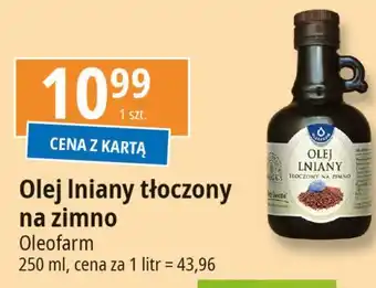 E.Leclerc Olej lniany tłoczony na zimno Oleofarm oferta