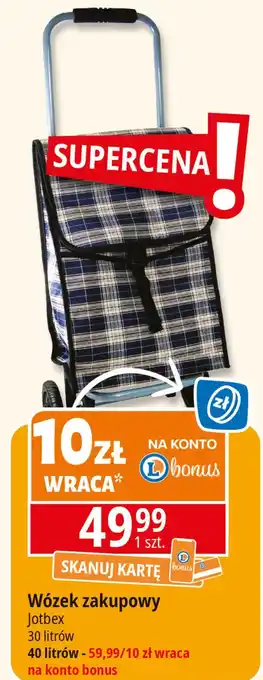 E.Leclerc Wózek na zakupy 40 l Jotbex oferta