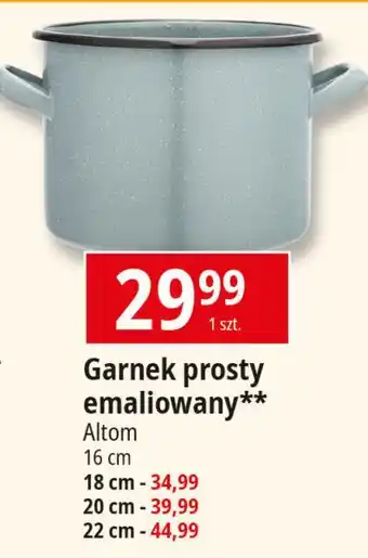 E.Leclerc Garnek emaliowany prosty 22 cm Altom oferta