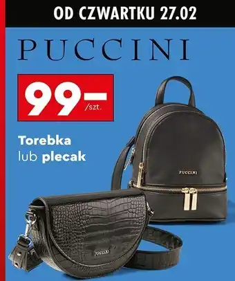 Biedronka Plecak damski Puccini oferta