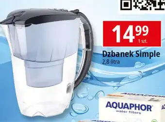 E.Leclerc Dzbanek filtrujący simple 2.8 l czarny Aquaphor oferta