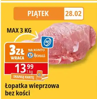 E.Leclerc Łopatka wieprzowa bez kości oferta