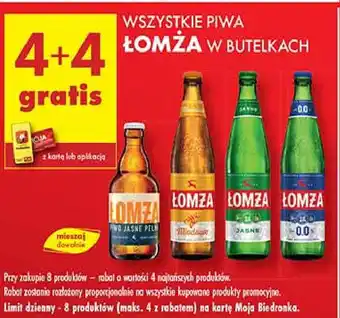 Biedronka Piwo Łomża 0.0% oferta