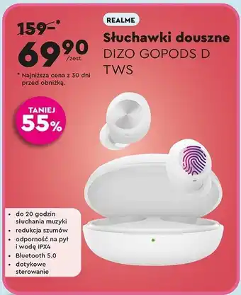 Biedronka Słuchawki douszne Realme oferta