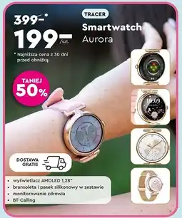 Biedronka Smartwatch Aurora Tracer oferta