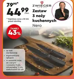 Biedronka Zestaw noży nero Zwieger oferta