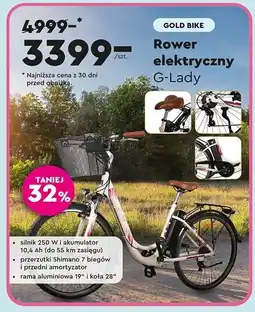 Biedronka Rower elektryczny G-Lady Gold Bike oferta