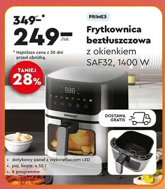 Biedronka Frytkownica beztłuszczowa saf32 Prime3 oferta