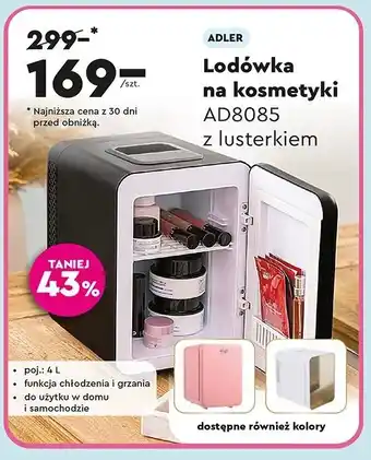 Biedronka Lodówka na kosmetyki Adler oferta