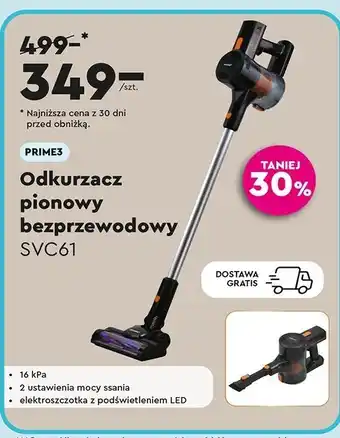 Biedronka Odkurzacz pionowy svc61 Prime3 oferta