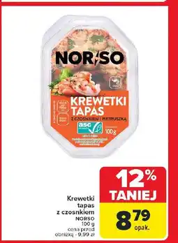 Carrefour Market Krewetki tapas z czosnkiem Norso oferta