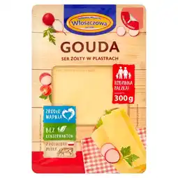 Netto Włoszczowa Ser żółty gouda w plastrach 300 g oferta