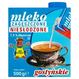 Społem SM Gostyń Mleko gostyńskie zagęszczone niesłodzone 7,5 % tłuszczu 500 g oferta