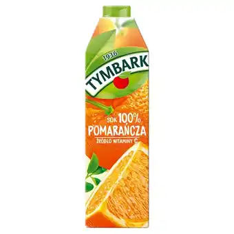 Biedronka Tymbark Sok 100 % pomarańcza 1 l oferta