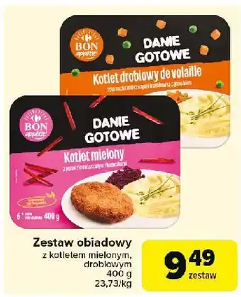 Carrefour Market Kotlet mielony z puree ziemniaczanym i buraczkami Carrefour Bon Appetit! oferta