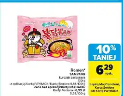 Carrefour Market Makaron ramen kurczak carbo Samyang (Spożywcze) oferta