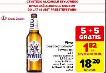 Carrefour Market Piwo Żywiec Bezalkoholowe oferta