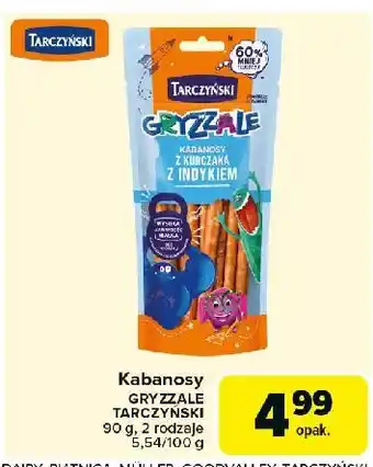 Carrefour Market Kabanosiki z indykiem Tarczyński Gryzzale oferta