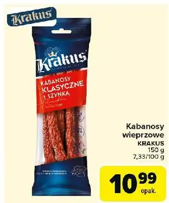 Carrefour Market Kabanosy z szynki Krakus Animex oferta