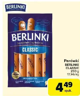 Carrefour Market Parówki classic Morliny Berlinki oferta