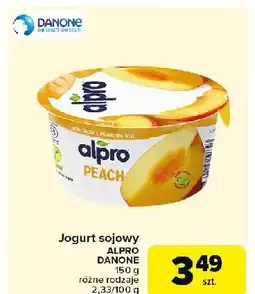 Carrefour Market Jogurt sojowy brzoskwiniowy Alpro oferta