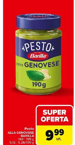 Carrefour Market Pesto genovese Barilla oferta