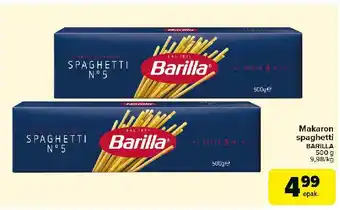 Carrefour Market Makaron spaghetti no 5 Barilla oferta