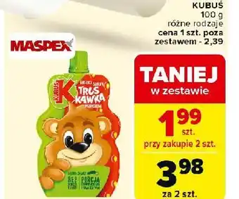 Carrefour Market Mus truskawka Kubuś 100% oferta